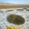 Brine Formations in Dry Shallow Flood Zone, Owens Lake, CA, 2016