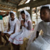 Ati children preparing for their first holy communion on Boracay Island.
