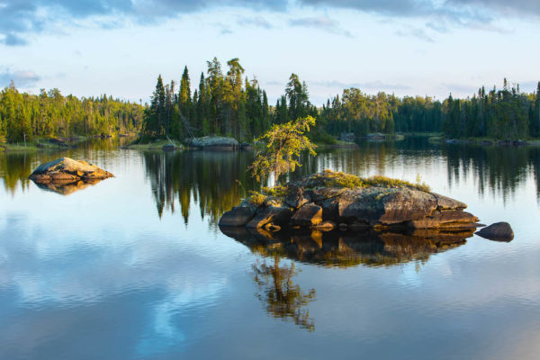 A small island in the Boundary Waters Canoe Area Wilderness, Minnesota.