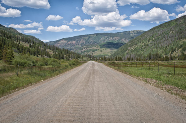 The Homestake Road, an old Stagecoach Road that once took miners to the gold mines in the Holy Cross Wilderness Area.